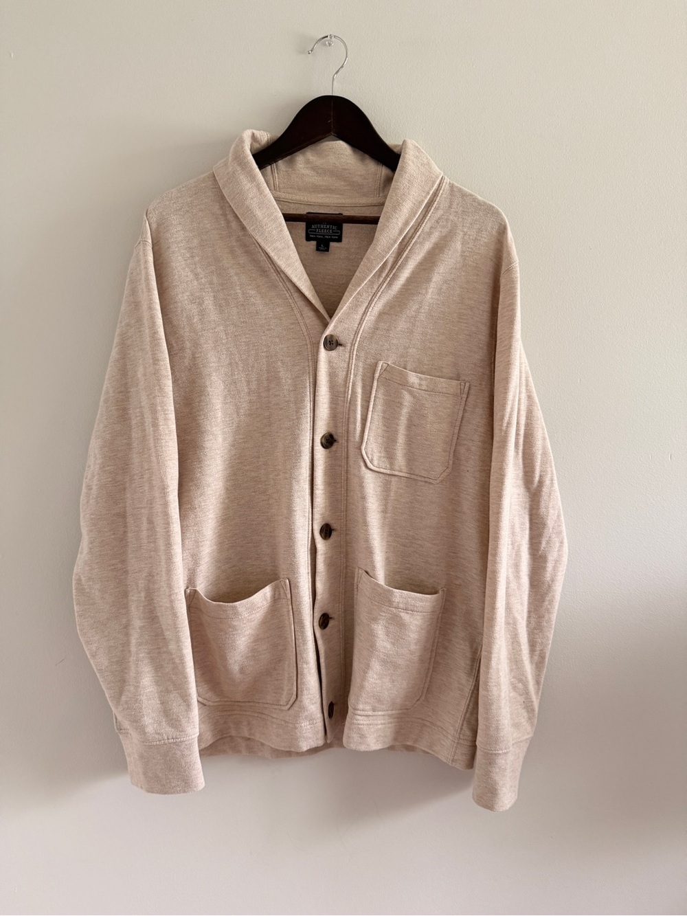 J.Crew Authentic Fleece in Beige Size Medium